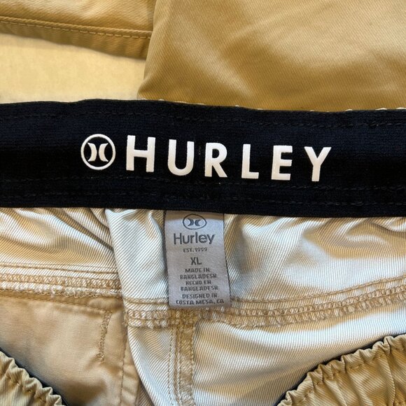 Men's XL Hurley Khaki Tapered Fit Tech Jogger - Picture 6 of 7